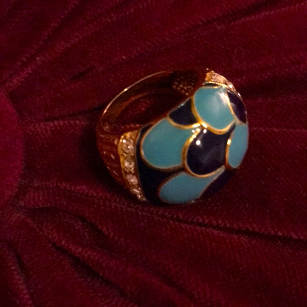 3/$18 Art Deco costume jewelry ring